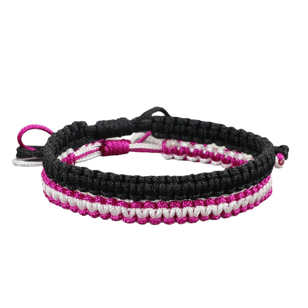 2 Stks/set Vrouwen Geweven Armband Bohemian Katoenen Touw Gevlochten Armbanden Voor Mannen Liefhebbers Beste Vriend Kinderen Geluk Sieraden: style 15