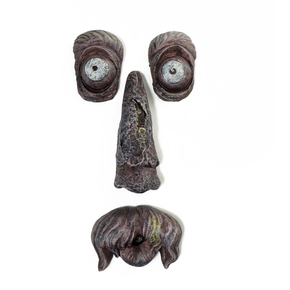 Old Man Tree Hugger Yard Art Outdoor Funny Tree Sculpture Bark Face Decor Resin Face Easter Props For Home Garden Decor: C