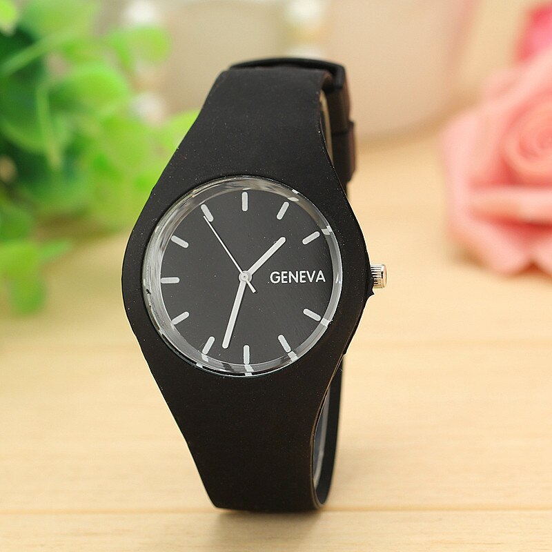 Durable Watch Womens Leisure Sports For Chirdren Sports Watch Candy-colored Jelly Watch 12 Colors Silicone Strap Leisure Watch