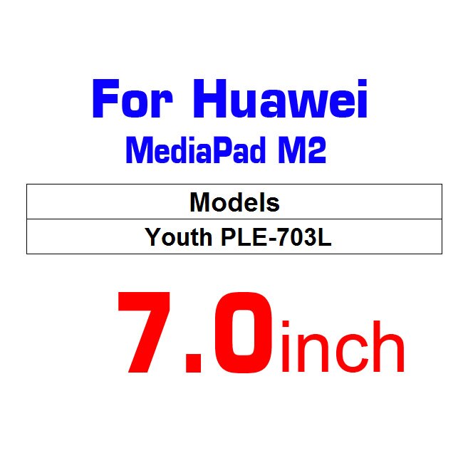 Gehärtetem Glas Für HuaWei Mediapad T2 M2 Profi 10 8 7 Lite 10,1 JDN-AL100 JDN-W09 FDR-A01W A03L M2-A01L M2-801 802L für C5 10,1": Huawei M2 7.0