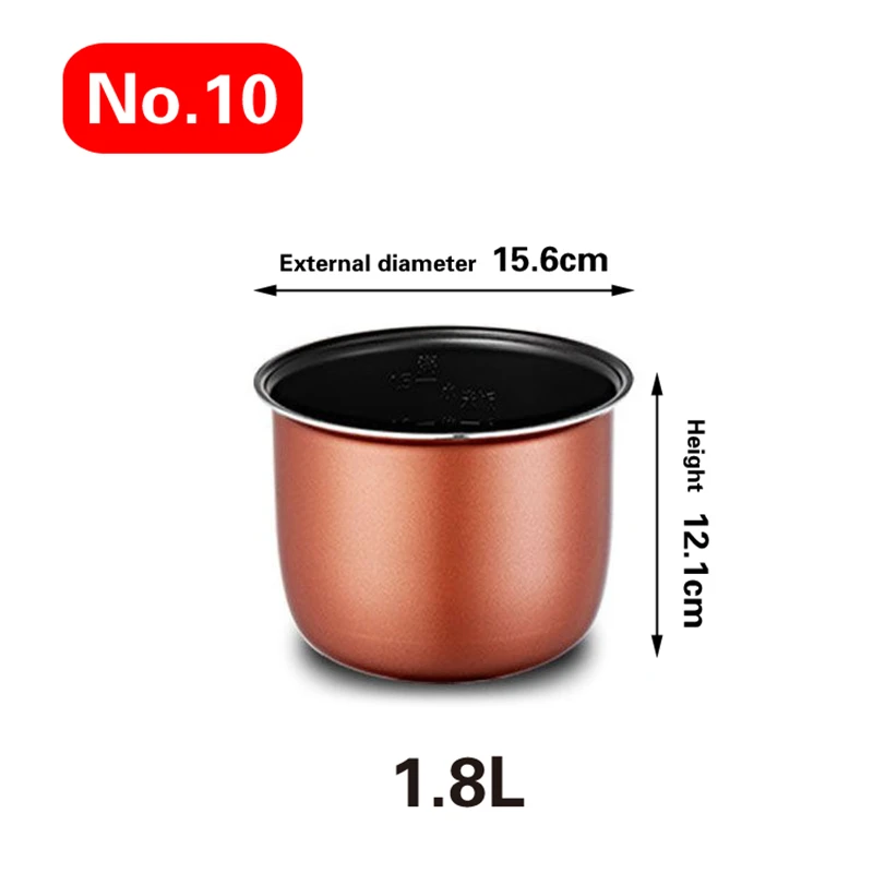 Mini olla arrocera eléctrica para el coche, revestimiento para cocinar arroz, accesorios universales, 1,2 L-4L: Chocolate