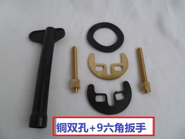 Pieza de herradura de grifo de un solo orificio, accesorio de fijación de montaje, instalación, varilla de tornillo, herramienta de manga de reparación