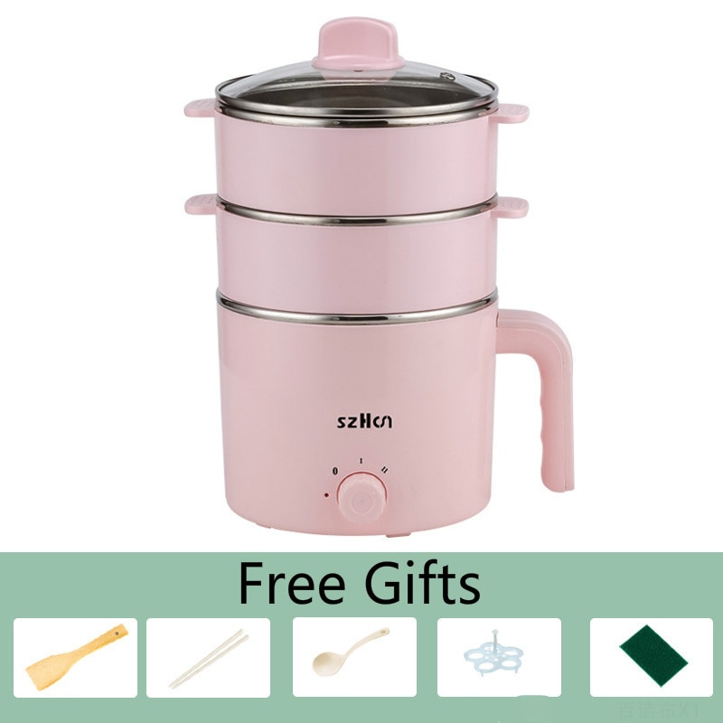 Electric Cooker Dormitory Multi+cooker Household Multicooker For Pot Cooking And Frying And Steak Office Easy Cooking 220V