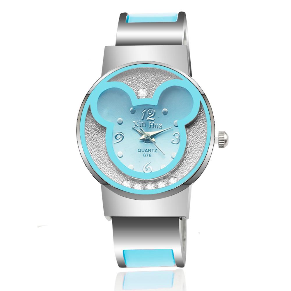 Women Watch Women's Watches Top Brand Luxury Quartz Female Bracelet Ladies Clock reloj mujer zegarek damski erkek kol saati: Blue