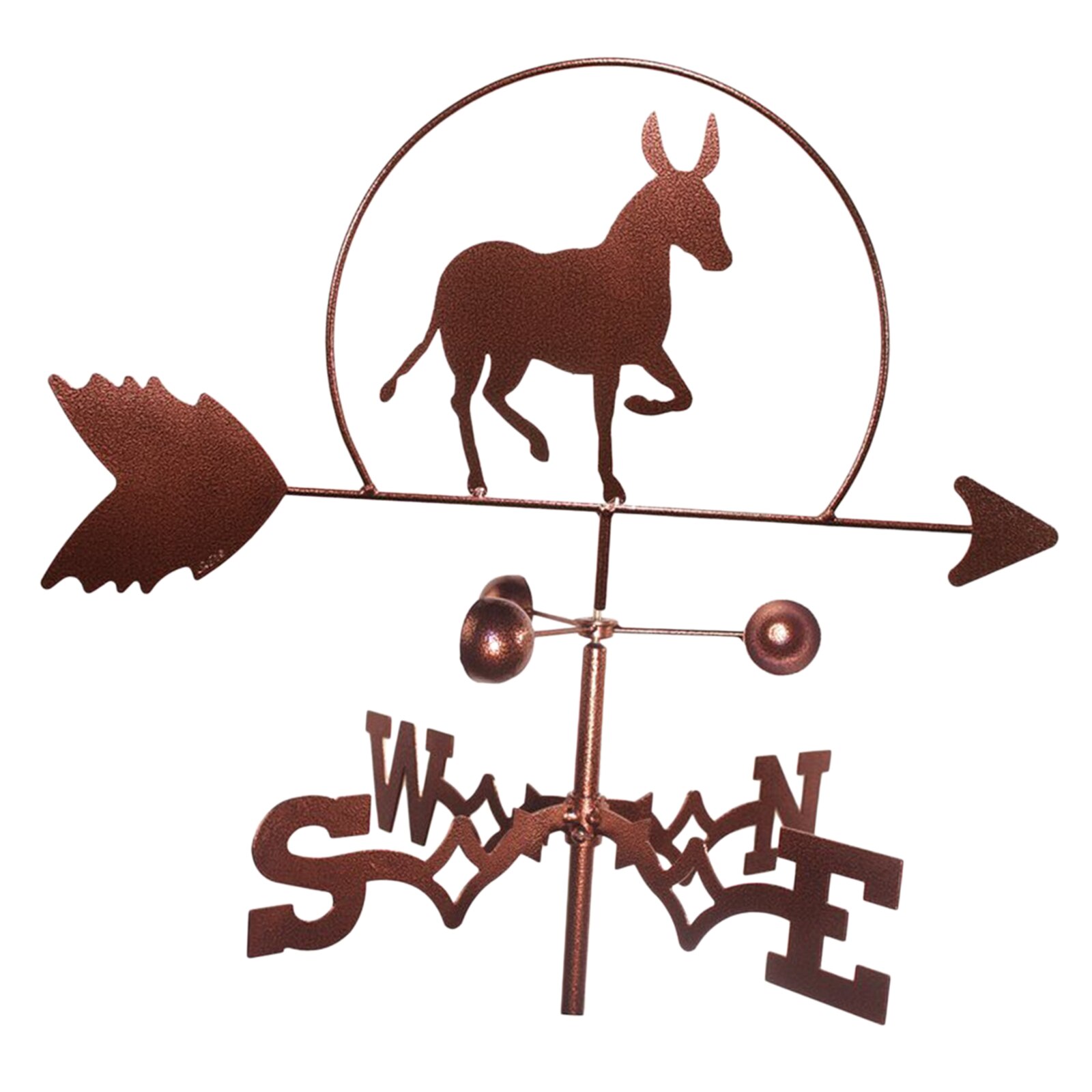 Animals Weathervane Roofs Mount Weather Vane Barn Scene Wind Direction Decor