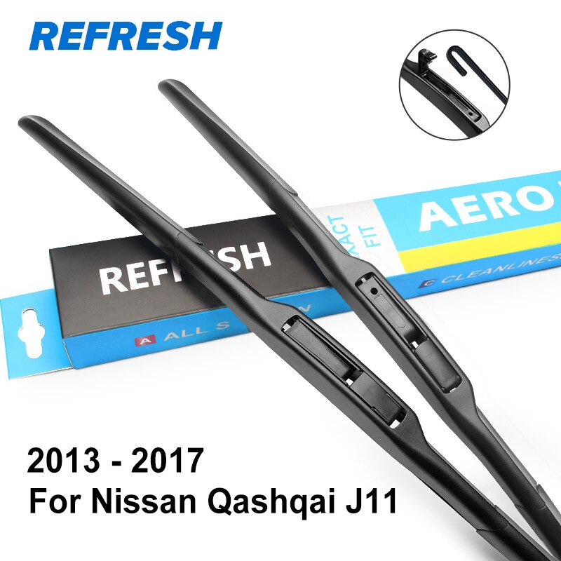 Refresh Ruitenwissers Voor Nissan Qashqai J10 J11 2006 2007: Front and Rear Wiper / 2013 - 2017 ( J11 )