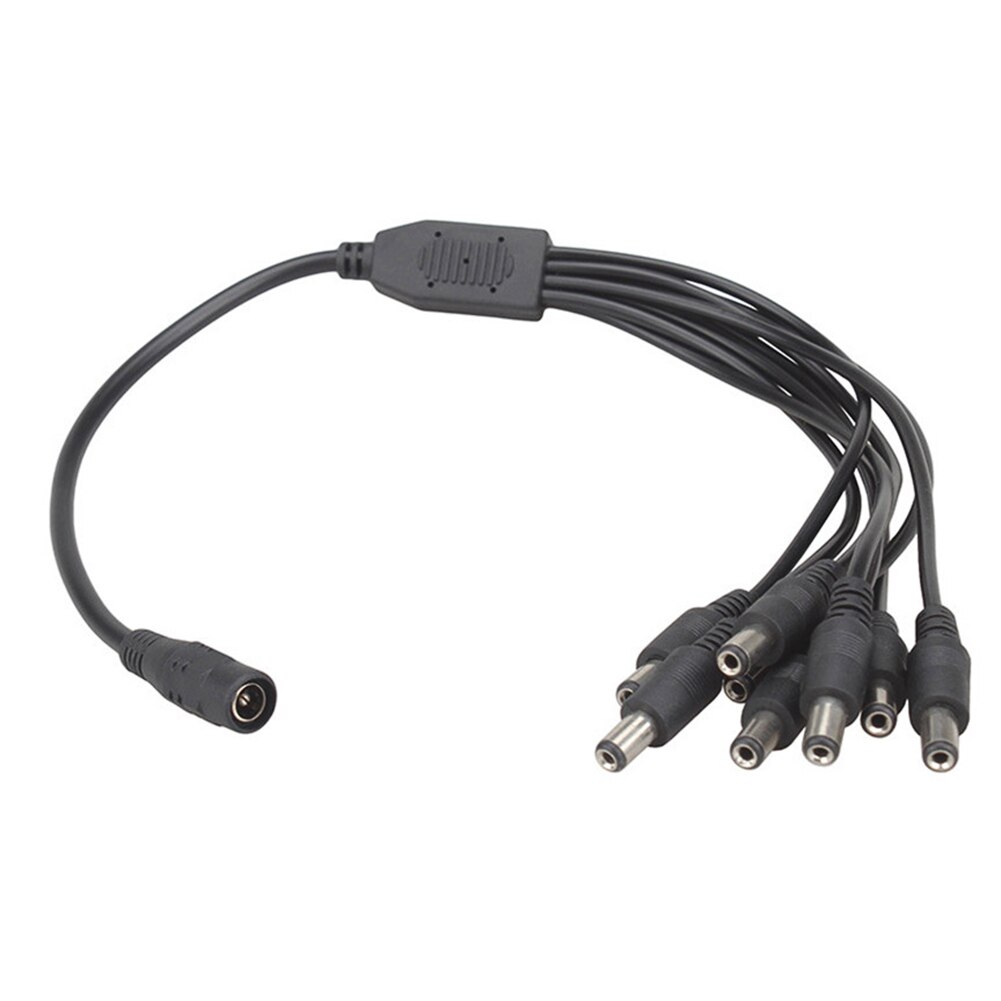 8 Ways DC Male and Female Power Cable 2.1mm Cable Extension Cord For Secuirty System Camera CCTV Power Adapter Input Line