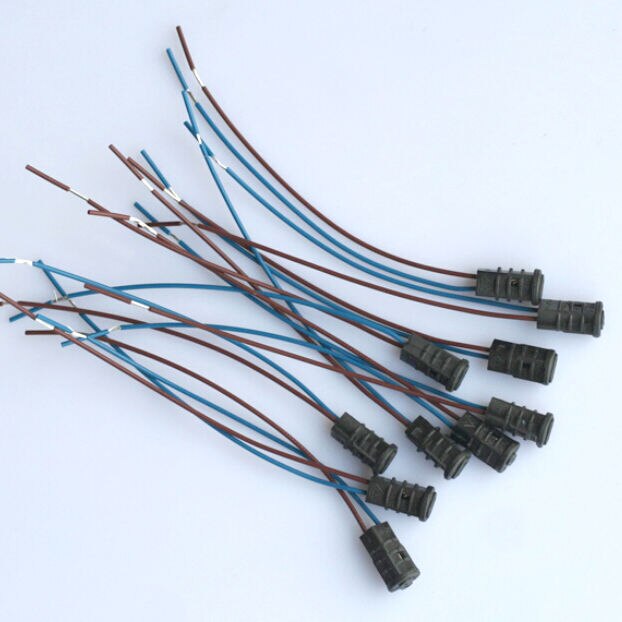 10 stk 20cm 12v 1a stikkontaktholder  g4 keramisk hode ledet halogenlampe pærefot