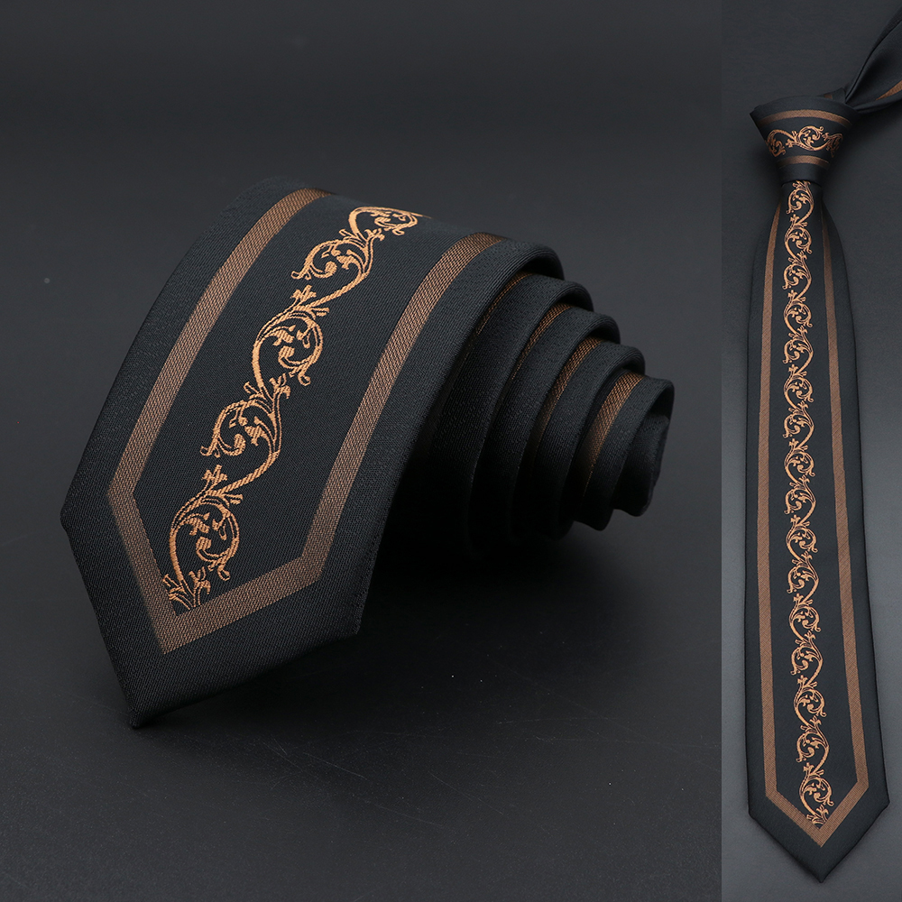 Skinny 6Cm Ties Voor Mannen Trouwjurk Stropdas Zwart Rood Bloemen Paisley Patchwork Tie Business Slanke Overhemd Accessoire cravate: 15