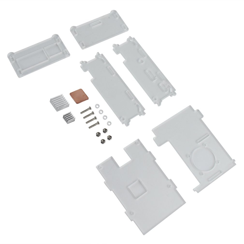 Raspberry Pie Case with Heat Sink Enclosure Cover Shell Transparent Acrylic 3b 3b+ Type 1GB 85*55*25mm * Piece 0.075kg (0.17lb.)
