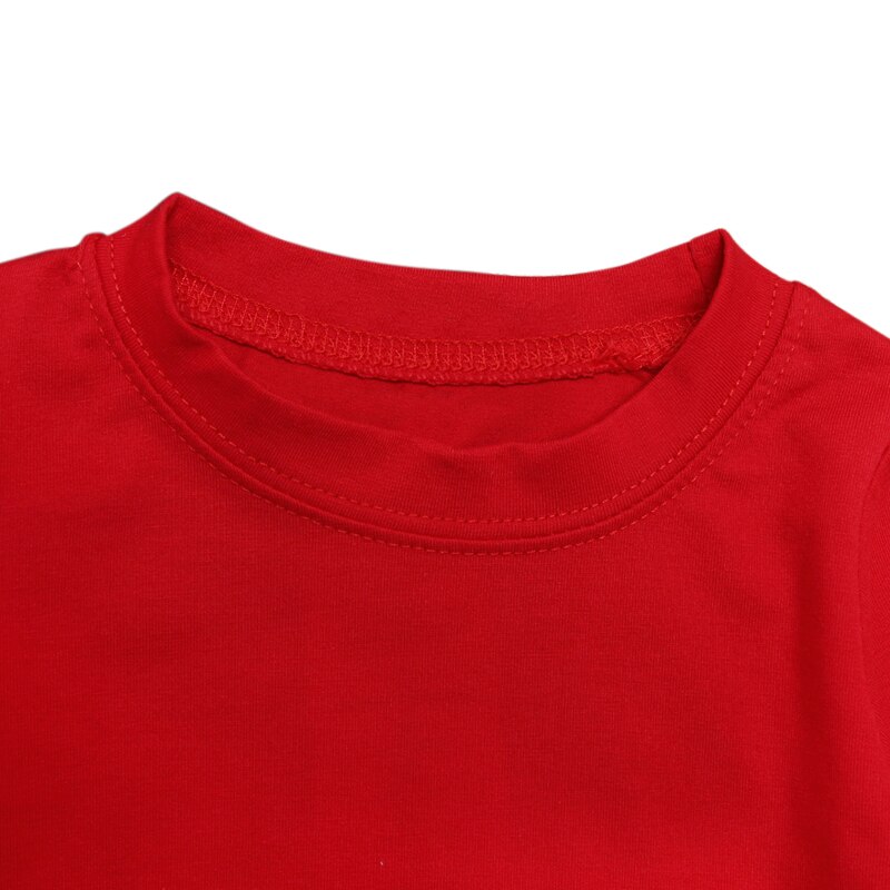 T-shirt à manches longues pour petites filles, couleur unie, , printemps
