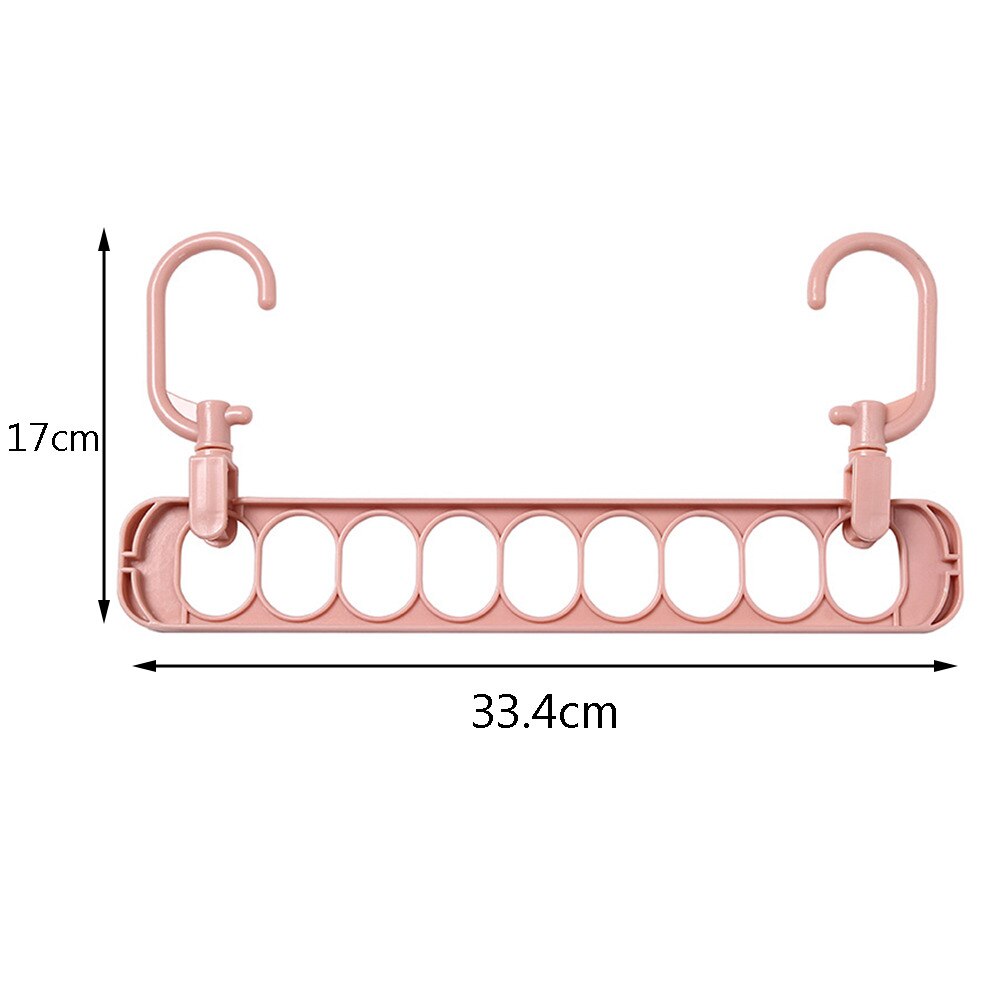 Cintre multi-fonction pliant à 9 trous, cintre rotatif pour vêtements, penderie, séchage de vêtements, organisateur de maison