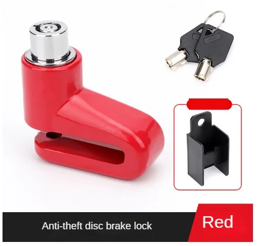 Motorrad-Diebstahlsicherung, Fahrrad-Rad-Scheibenbremsschloss, Vorhängeschloss mit 2 Schlüsseln für Mountainbike, Elektroroller, Motorrad: verrotten