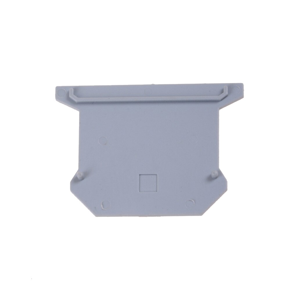 10pcs/lot D-UK2.5 END PLATE Din Rail Uneiversal Screw Type Terminal Blocks End Cap
