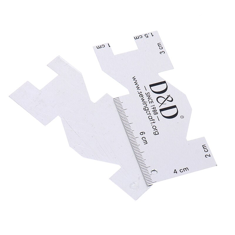 Metal Hem Measurement Hand Gauge Sewing Gauge With Graduations For Patchwork