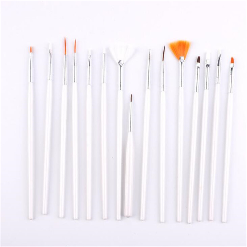Taart Decoreren Gereedschappen Bakken Accessoires Multifunctionele Icing Pastry Borstels Fondant Cake Schilderen Borstel Nail Art Borstel Pen: WHITE