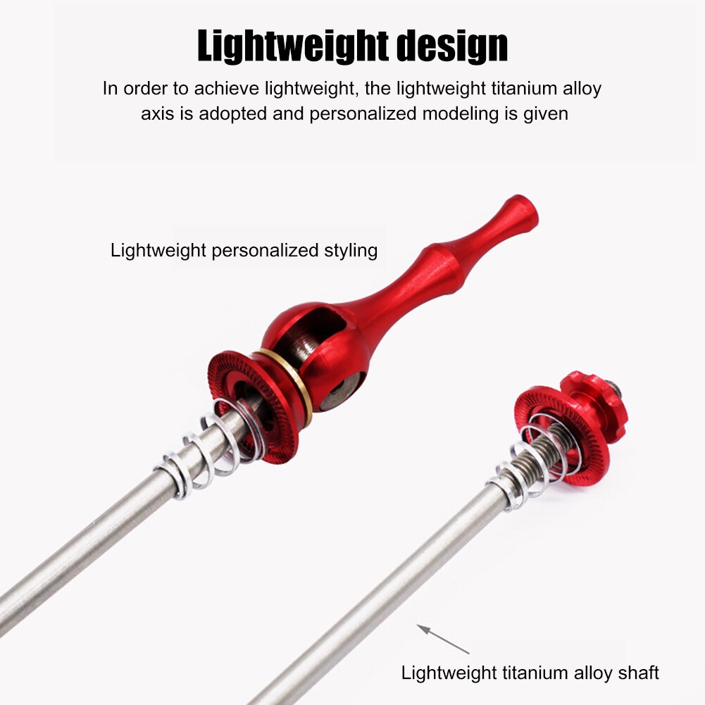 1 Pair Alloy Bicycle Quick Release for 100/130mm Road Bike Hub 100/135mm MTB Hub Riding Equipment Cycling Accessories