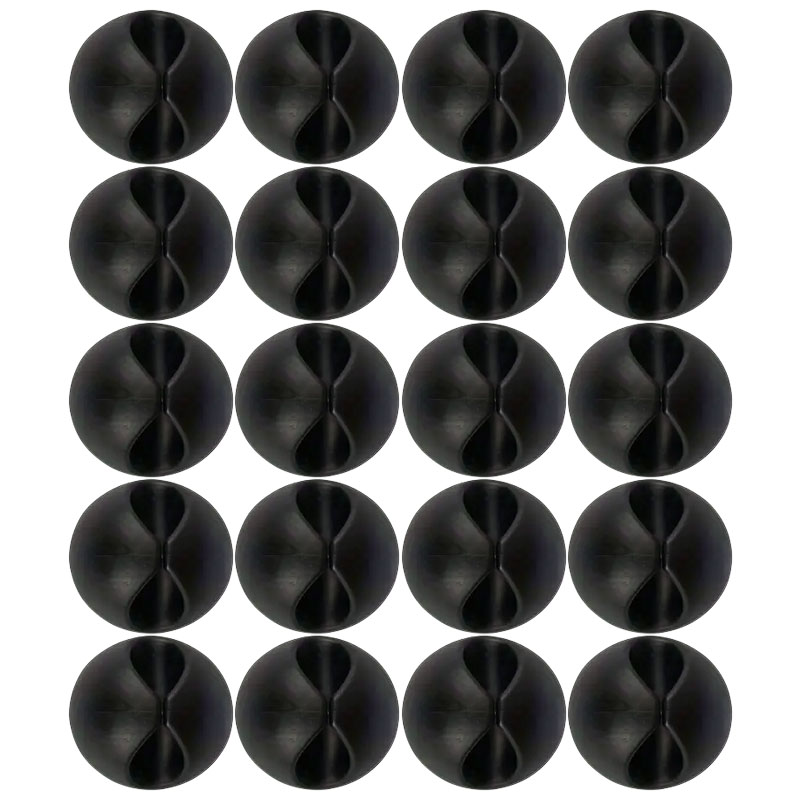 Clips para cables de pared de escritorio, gestión de cables, organizadores de cables autoadhesivos, abrazadera de soporte para Cables de auriculares de red USB, 5/20 piezas: Verde