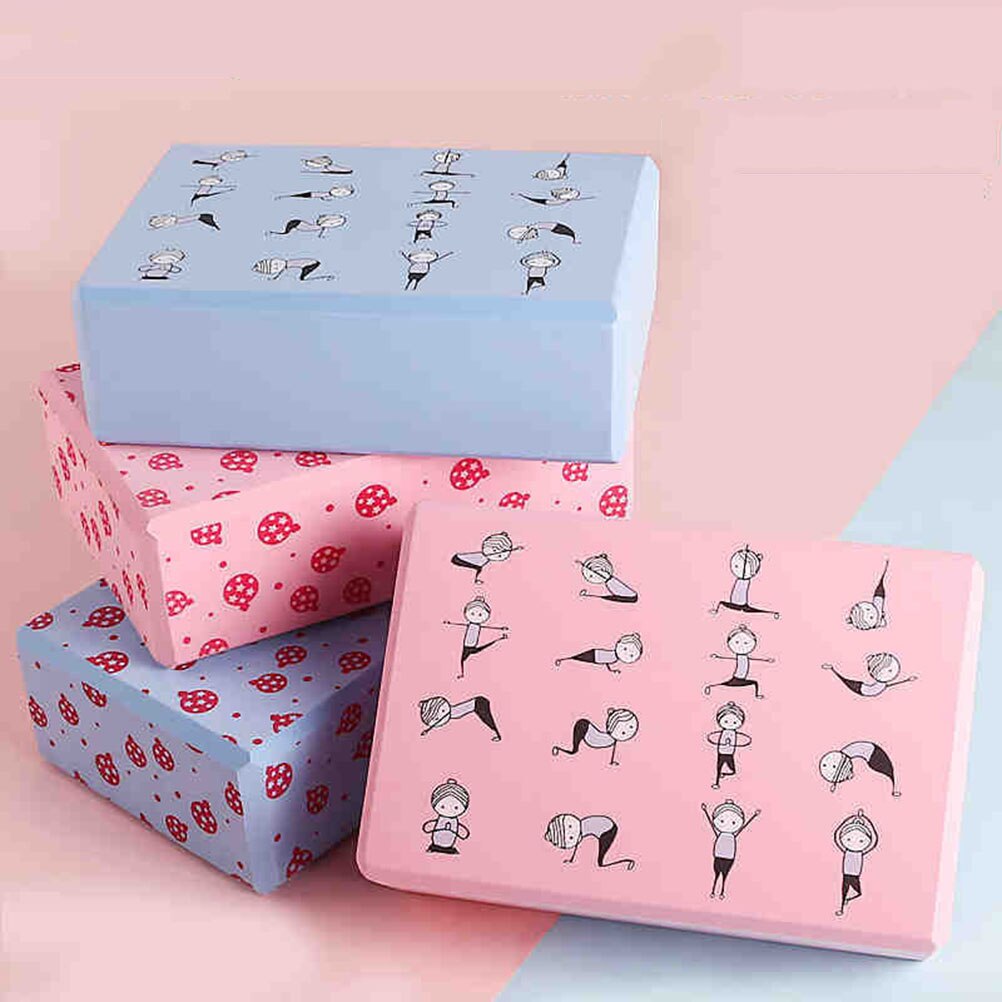 1pc jordbærmønster yoga murstein fortykning fitness yoga murstein yoga dans praksis murstein multi-purpose yoga dans