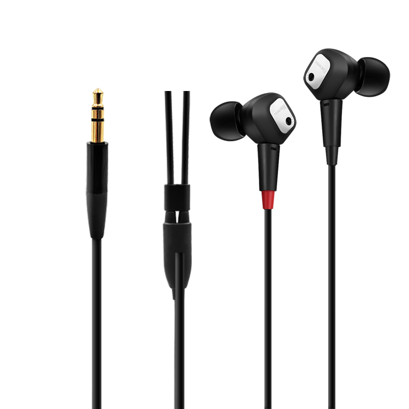IE80 IE80S IE900 IE800 IE300 IE600 IE500 Professionelle HIFI Stereo Kopfhörer in-Ohr-Headset Sport Ohrhörer Abnehmbare Audio- Kabel: Schwarz