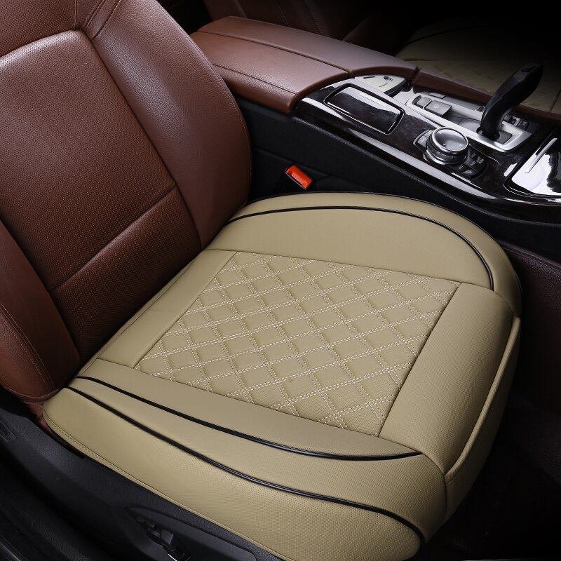 Pu Leer Auto Bekleding Universele Auto Vooraan Zitkussen Protector Mat Pad Voor Auto Seat Fit Interieur Accessoires