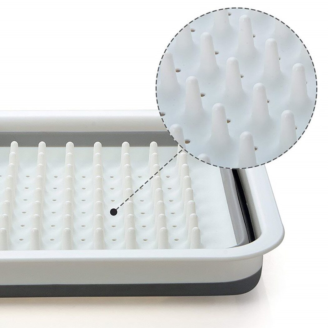 Égouttoir à vaisselle pliable, support de séchage, support de vaisselle, évier de rangement, outils de cuisine