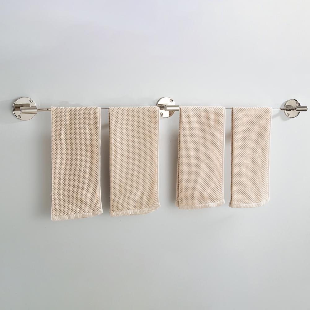Stainless Steel Curtain Tension Wire Hanging Clothesline Wire Set Bathroom Drying Rack 5M