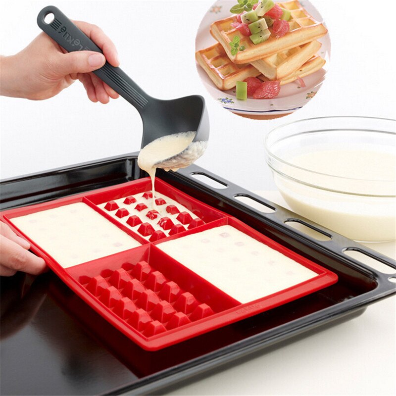 Gaufrier Silicone gâteau moule antiadhésif Muffin biscuits bonbons Biscuit cuisson moule Pan outils maison cuisine ustensiles de cuisson