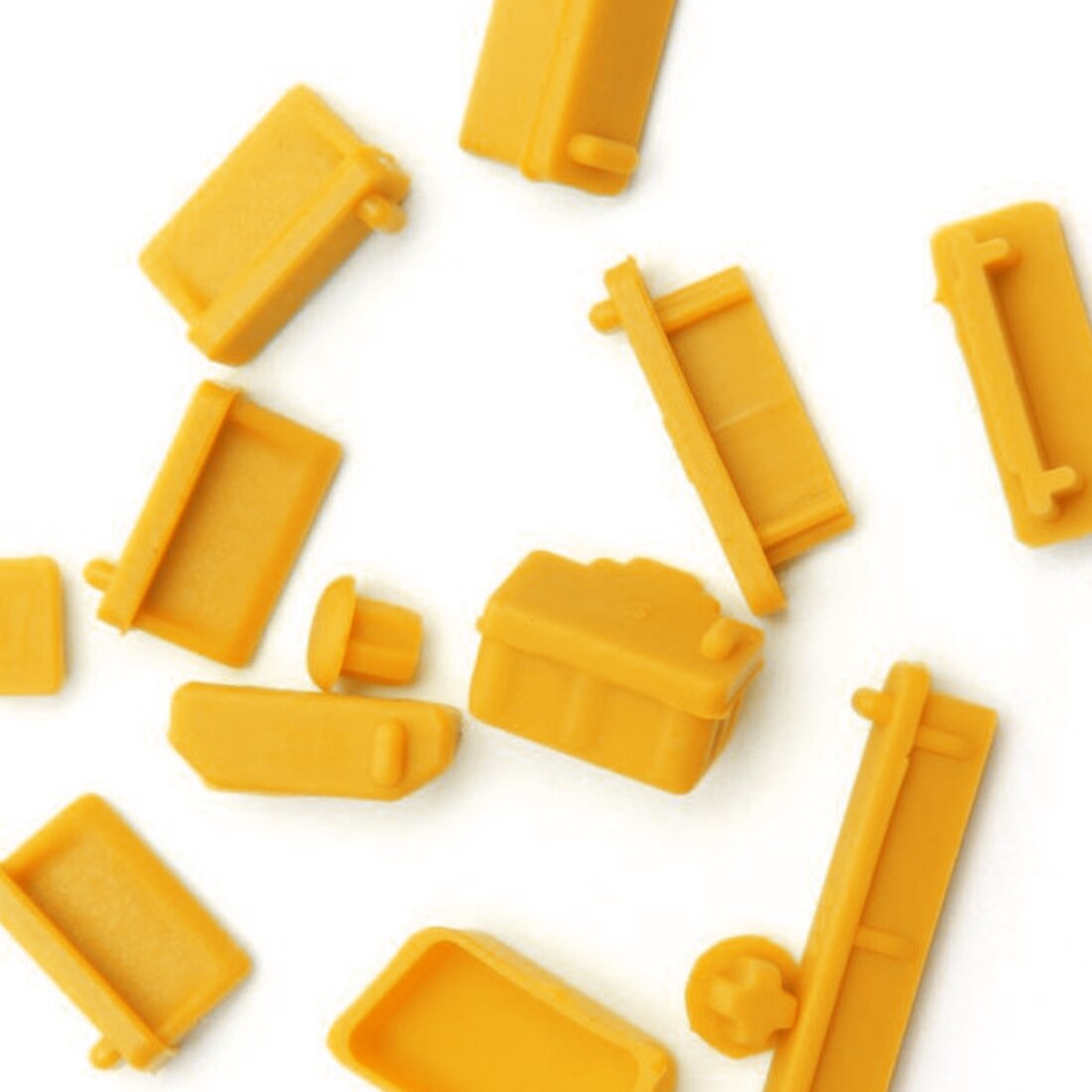 13 sztuk/zestaw silikonowe przeciwkurzowe zatyczka zaślepka uniwersalny pyłoszczelny Port USB interfejs RJ45 pokrywa robić laptopa komputer stancjonarny akcesoria: pomarańczowy