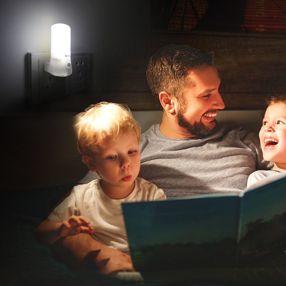 Led natlys sengelampe vægstik lampe eu/us plug  ac 110-220v boligindretning lampe til børn baby soveværelse