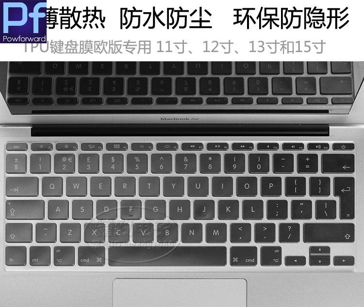 Voor imac siliconen laptop notebook beschermer euro eu engels computer toetsenbord cover voor macbook air pro retina 13 15