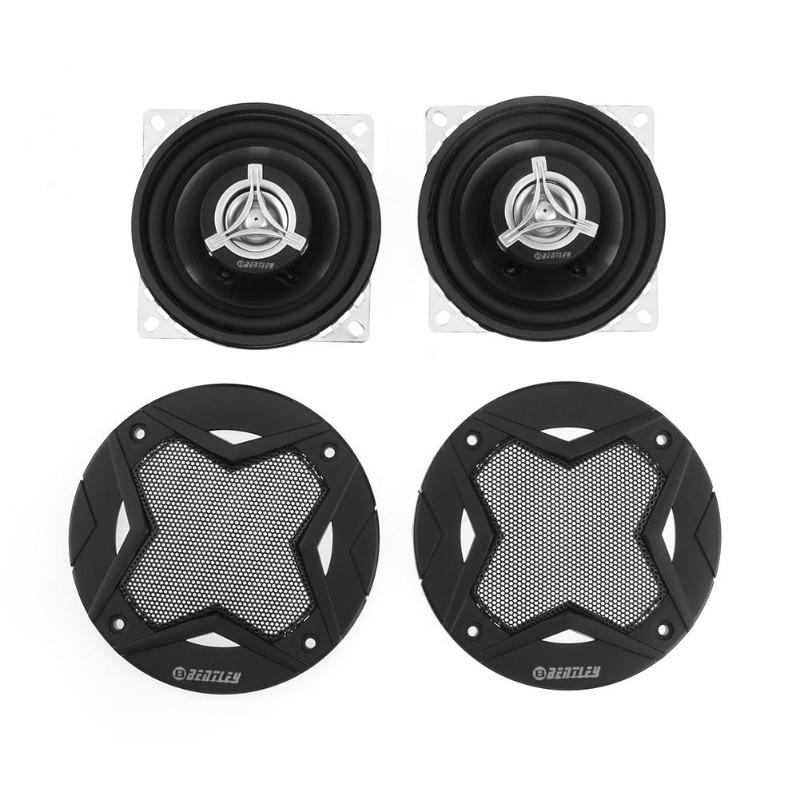 1Pair 4in 200W Car Stereo Coaxial Speakers Sound System Treble Loudspeakers