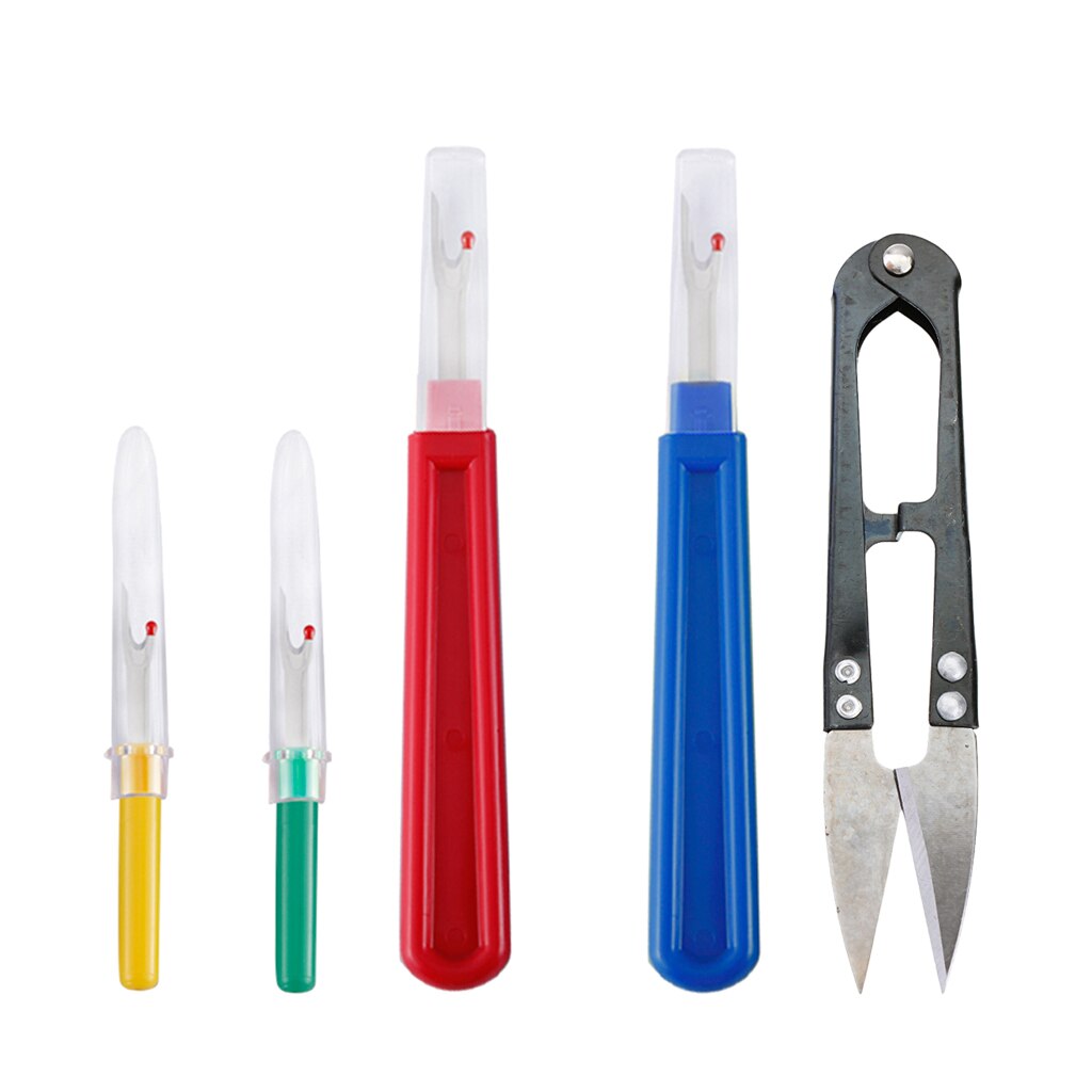 4pcs Seam Handy Ripper With Large Yarn Scissor Stitch Unpicker Cross Stitch Tool For Thread Cutting Sewing Ripper Thread Cutter