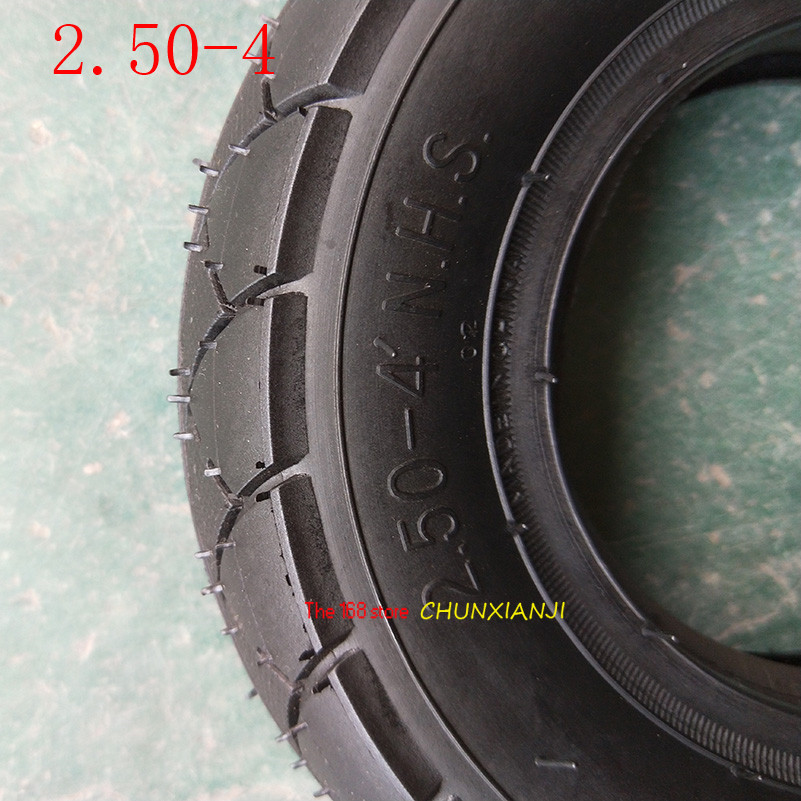 Tamaño 2,50-4 neumático de tubo interior 60/100-4 neumático de salida para Gas y Scooter Eléctrico bicicleta Válvula de Metal TR87 Scooter rueda de silla de ruedas