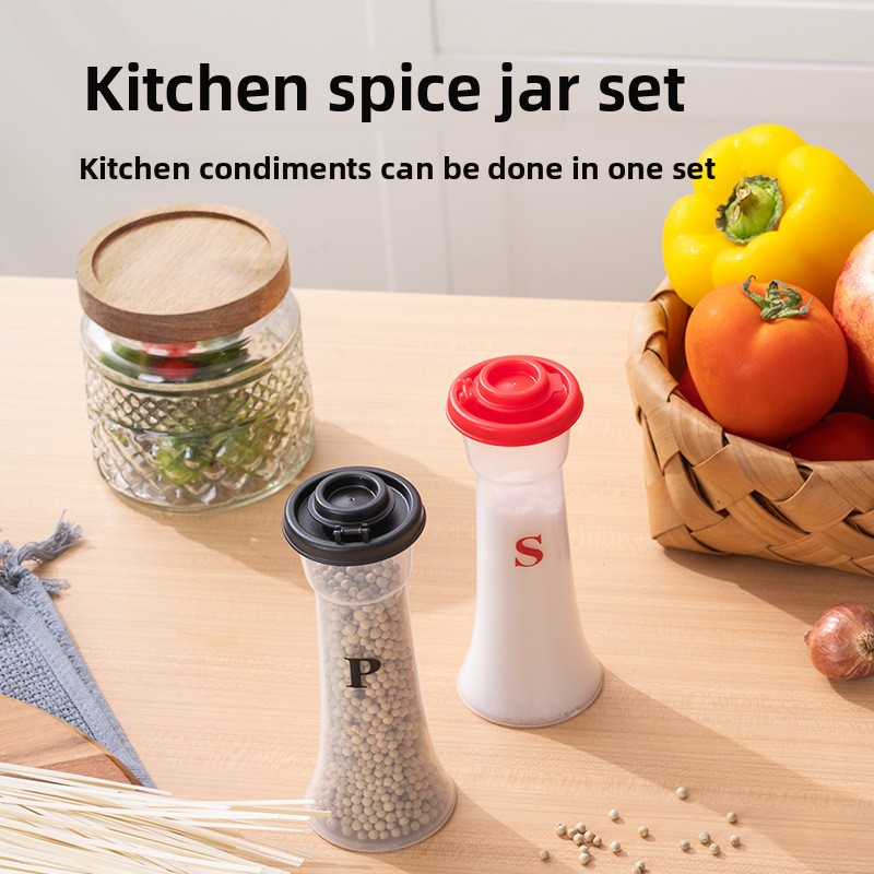 Ströflaska plastkryddaflaska pulverspridare grillkrydda burk krydda pepparpulverflaska