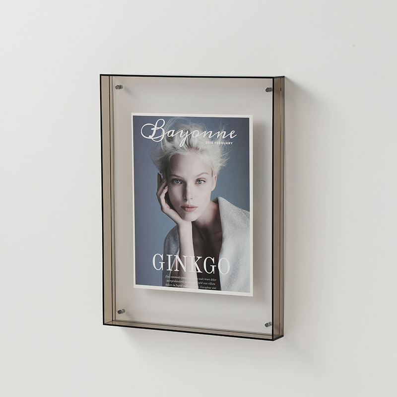 Cadre Photo en acrylique Transparent, affiche de peinture, salle de chambre à coucher, ornement de Table murale, cadre Photo Simple, DIY bricolage: XL / Café léger