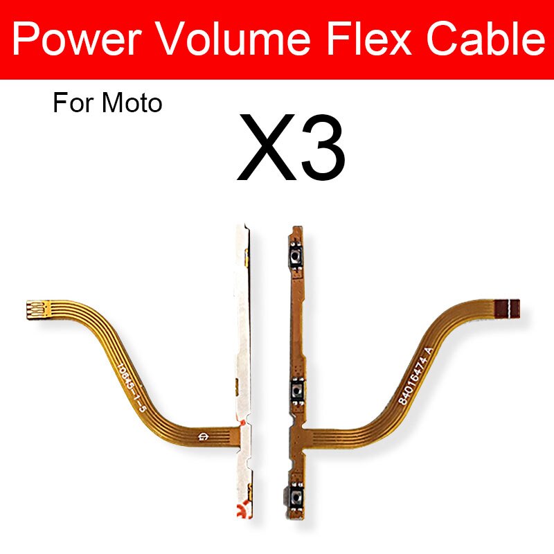 Volume Power Button Flex Cable For Motorola Moto X2 X3 X Play Style Force Side Key Butoon Flex Ribbon Replacement Repair Parts: X3