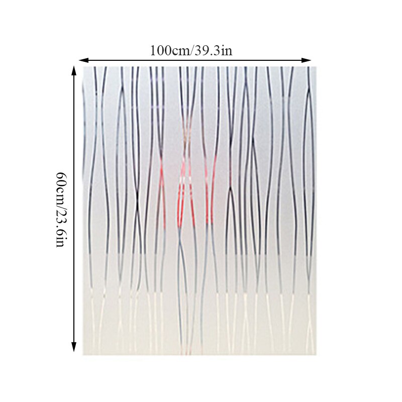 1 Meter Matte Streep Window Film Stained Glas Decoratieve Uv Sticker Privacy Frosted Zelfklevende Film Raamstickers Voor Glas