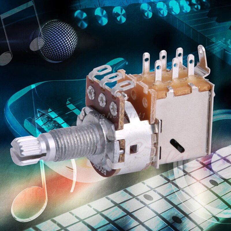 1Pc B500K Control Pot Electric Guitar Push Pull Ascend Bass Control Switch Pot Musical Instruments