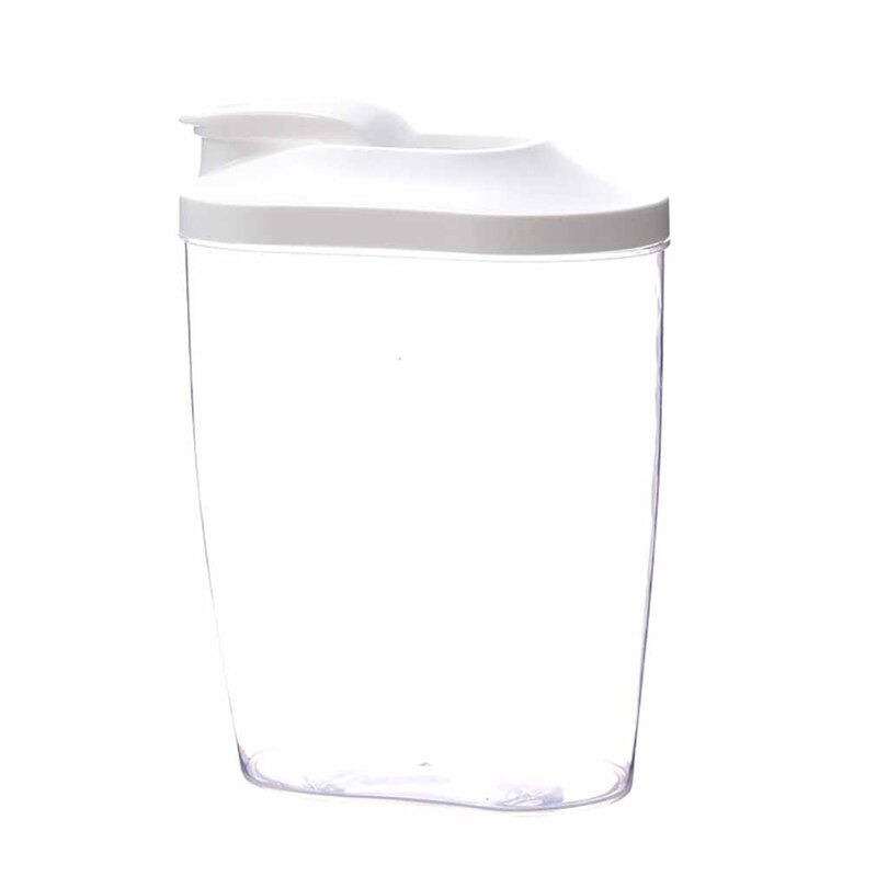 1.5L/1L Granen Dispenser Kast Opbergdoos Keuken Voedsel Graan Rijst Plastic Container Met Maatbeker Box Cover J20: 1.5L