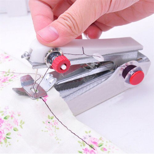 Portable Mini Hand Held Sewing Machine Small Compact Child Easy Stitcher