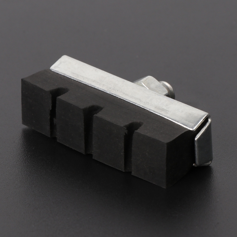 1 par de pastillas de freno en V para bicicleta, zapatos de goma, bloques negros, piezas de Ciclismo de seguridad duraderas, accesorios para bicicleta de carretera MTB