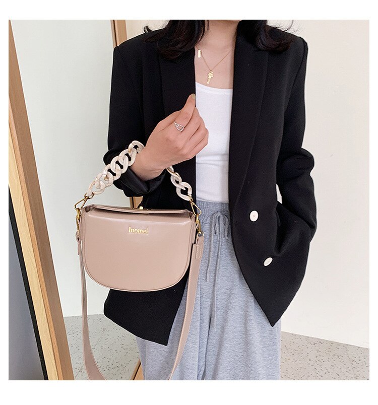 Female Messenger Bag Ladies Chain Shoulder Bag Small Square Bag Brand Women Handbag