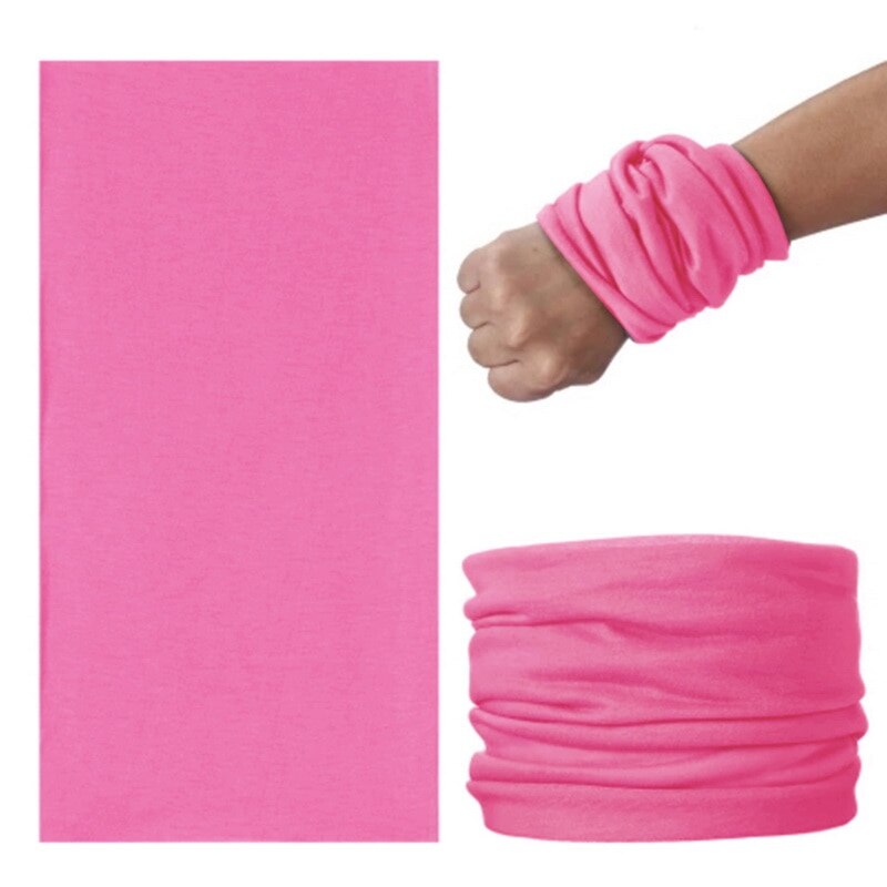 Bufanda mágica multifuncional para deportes al aire libre, calentador de cuello, tubo para senderismo, Cara de ciclista, envoltura para la cabeza, Bandana, cinta pasamontañas,: rose red