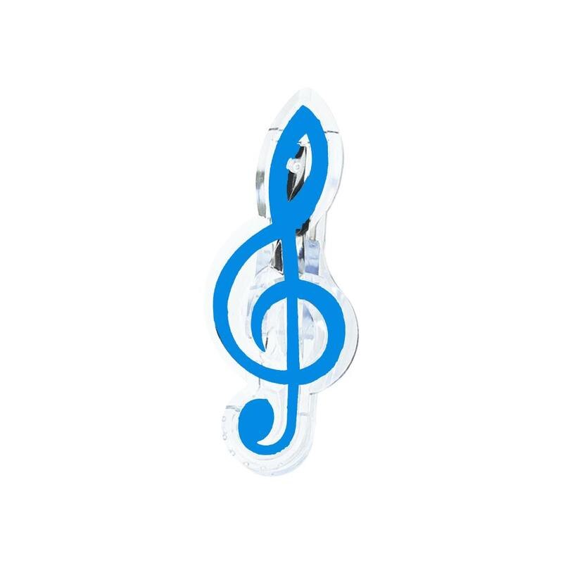 3PCS Book Paper Sheet Clips Steel Spring Score Funny Mini Music Folder Clips Decorative Paper Musical Notation Clips: h