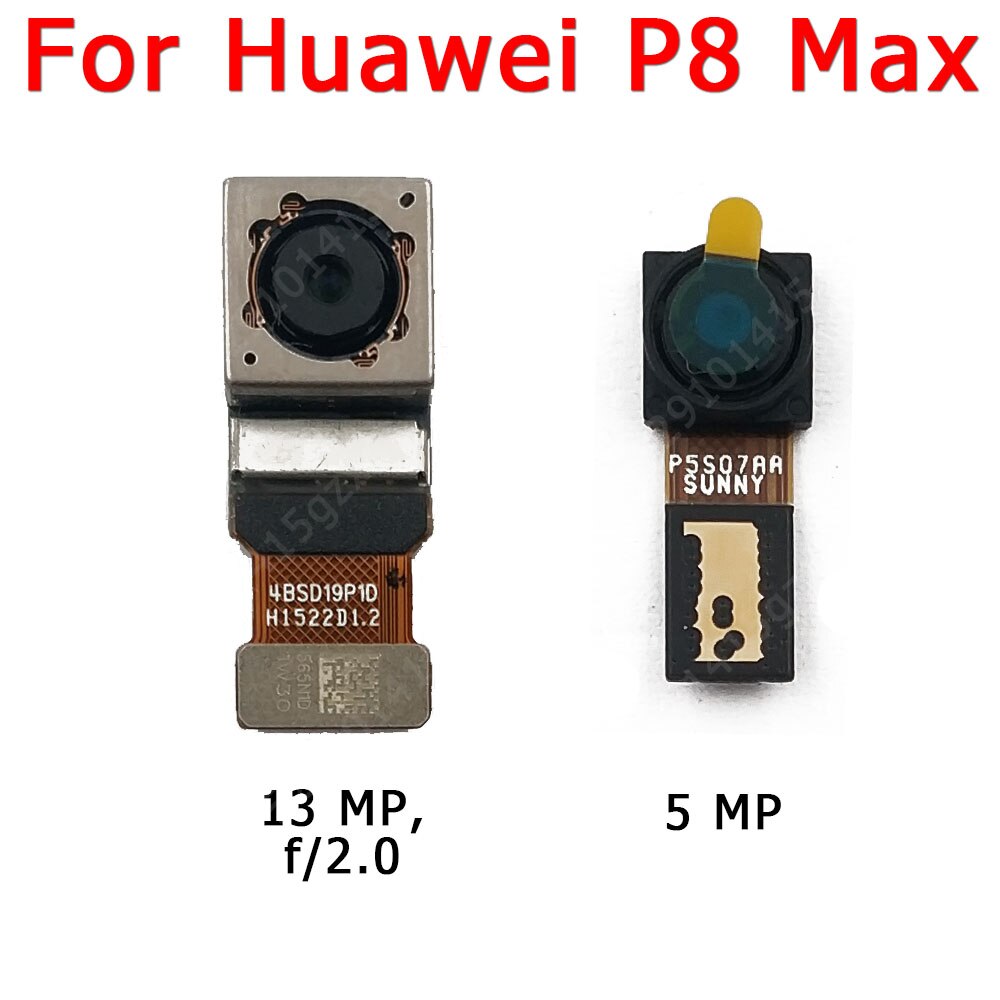 Original Front and Rear Back Camera For Huawei P8 Max P8Max Main Facing Camera Module Flex Replacement Spare Parts