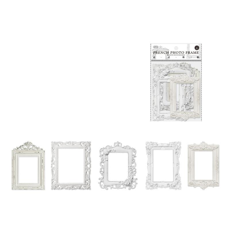 Phoframe pegatinas de álbum de recortes, Marco Vintage, tarjetas de Collage, decoración artesanal, decoración de álbum de fotos, pegatinas artesanales de estética: Verde claro