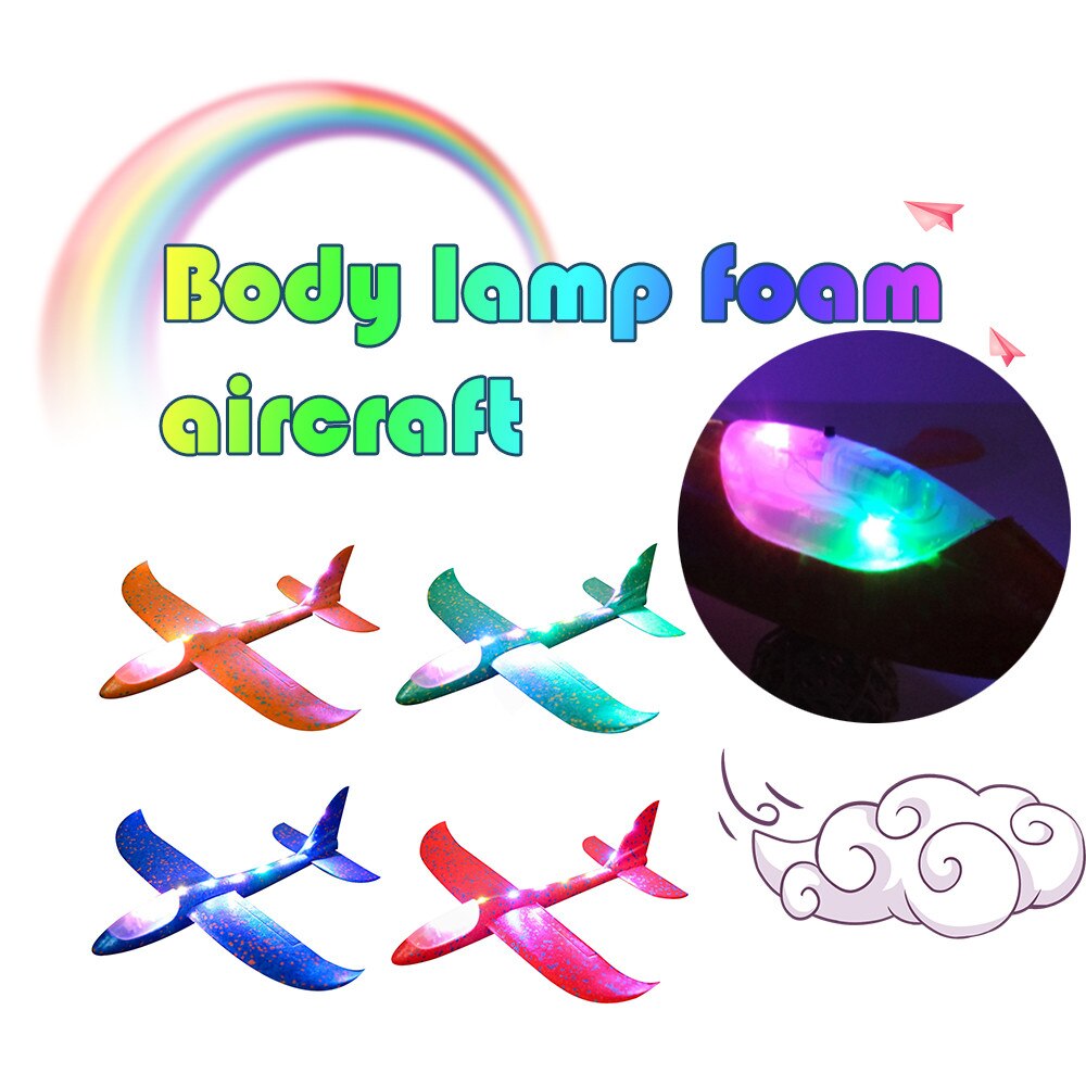 Foam Plane Glider Hand Throw Airplane Glider Toy Planes Inertial Epp Outdoor Launch Kids Toys For Children Boys juguetes