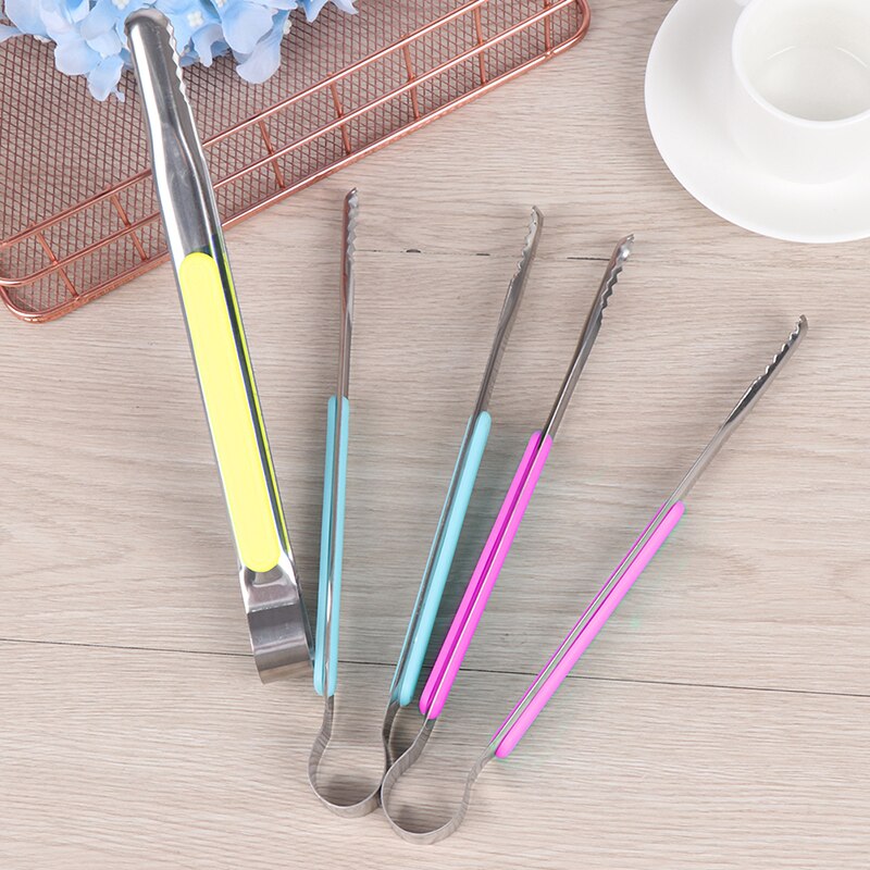 Rostfritt stål grilltång kökstång mini grill matklämma istång kött sallad toast tång klämma kökstillbehör