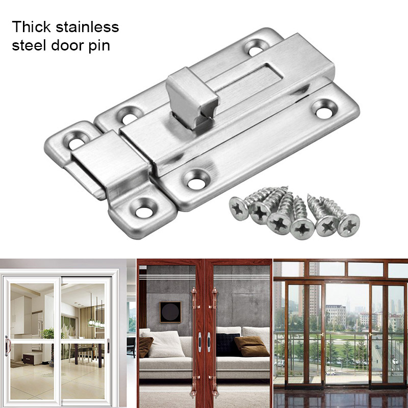 Stainless Steel Door Bolts Latch Sliding Door Lock Slide Bolts for Internal Doors AIA99